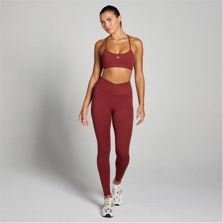 Myprotein Women's Red Tempo Gym Leggings in Size 14, Sports Direct