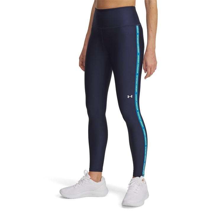 Under Armour Women's Blue Tech Tape Performance Gym Leggings in Size 8, Sports Direct