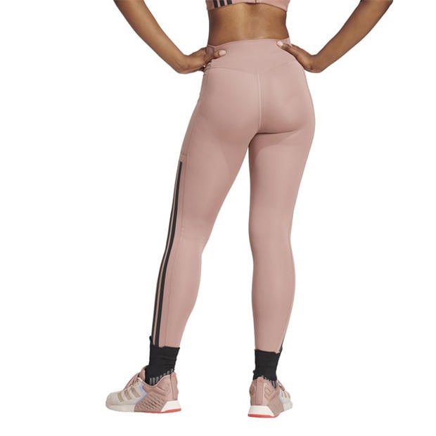 Warm Clay - adidas - Women's Opt 3S 1/1 Performance Gym Leggings