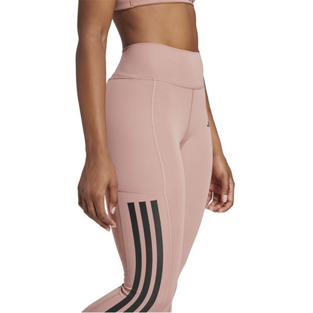 Warm Clay - adidas - Women's Opt 3S 1/1 Performance Gym Leggings