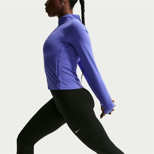 Black/White - Nike - Women's Flare High-Rise Tummy Control Leggings