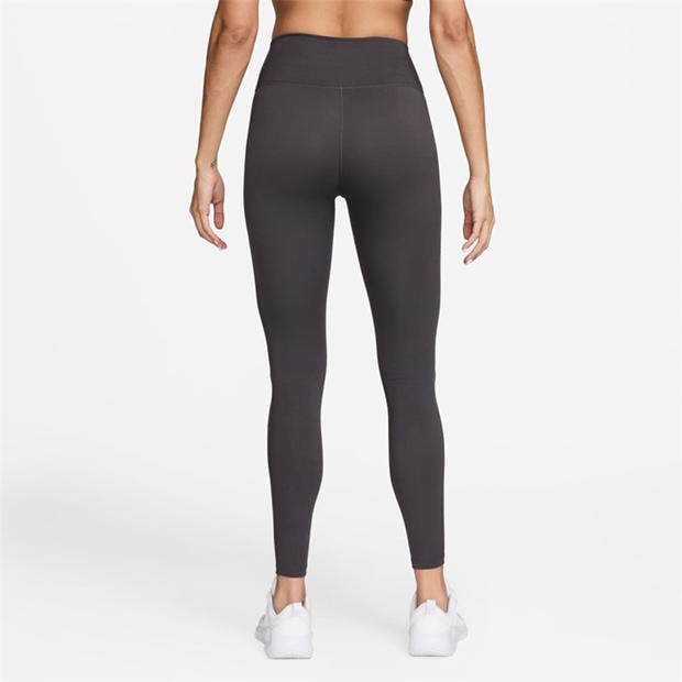 Thunder Grey - Nike - One Seamless Front High-Waisted Leggings Womens