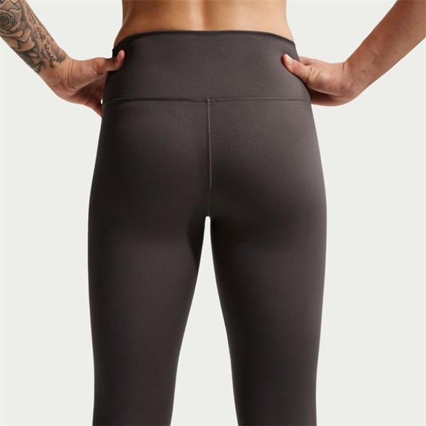 Thunder Grey - Nike - One Seamless Front High-Waisted Leggings Womens