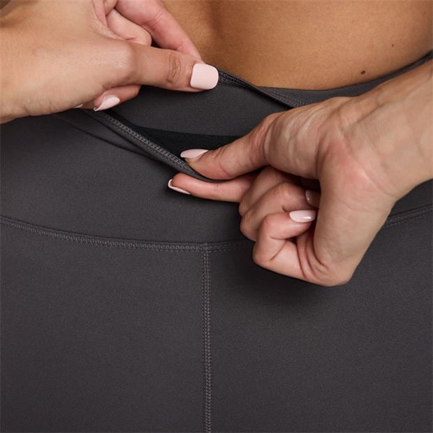Thunder Grey - Nike - One Seamless Front High-Waisted Leggings Womens