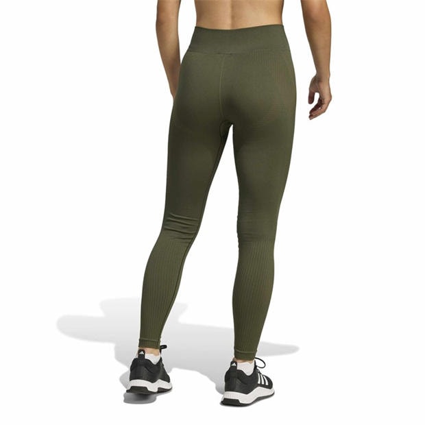 Khaki - adidas - Workout Essentials Full-Length Knit Leggings Womens