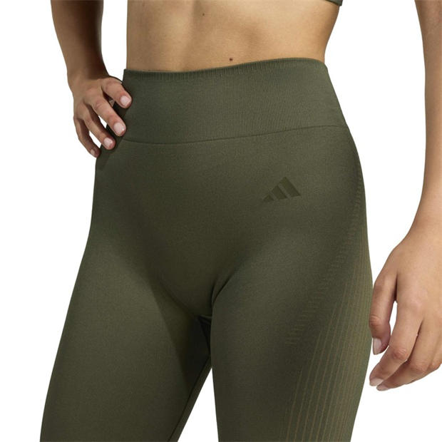 Khaki - adidas - Workout Essentials Full-Length Knit Leggings Womens