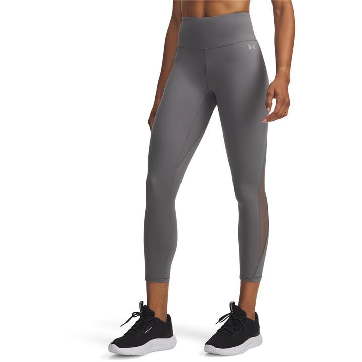 Under Armour Women's Grey Motion Mesh Performance Gym Leggings in Size 16, Sports Direct