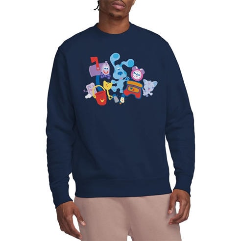 Nickelodeon - Blues Clues (Classic) Friend Party-Crew Sweatshirt