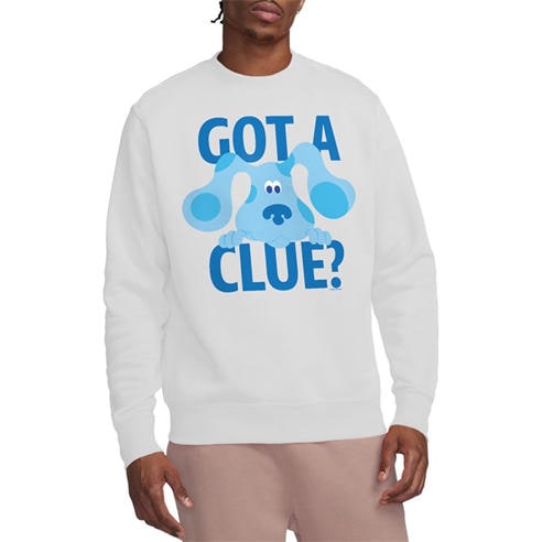 Nickelodeon - Blues Clues Get A Clue Crew Sweatshirt White
