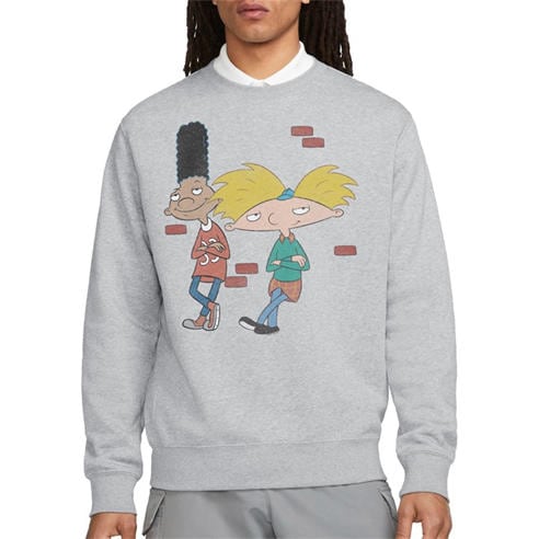 Nickelodeon - Hey Arnold Arnold And Gerald Leaning Crew Sweatshi