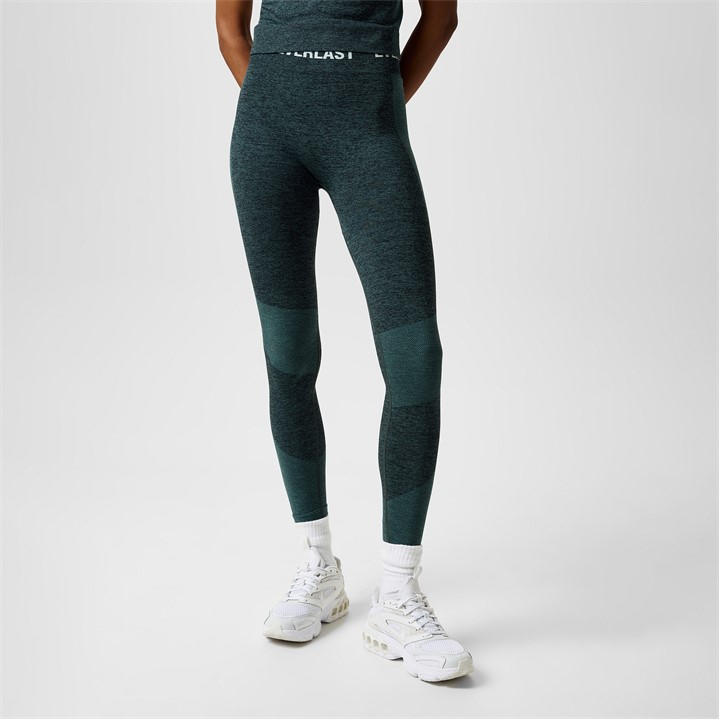 Everlast Women's Green Seamless Logo Yoga Pants in Size 8, Sports Direct