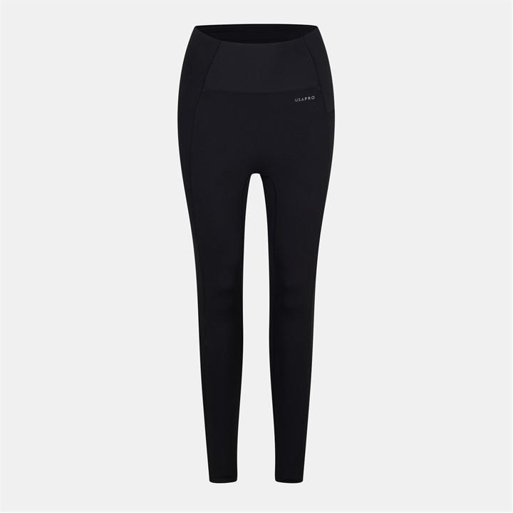 Usa Pro Women's Black Usapro Core High Rise Leggings in Size 10, Sports Direct