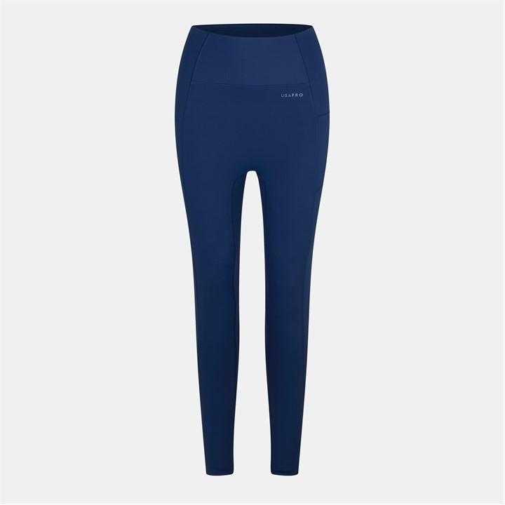 Usa Pro Women's Blue Usapro Core High Rise Leggings in Size 10, Sports Direct