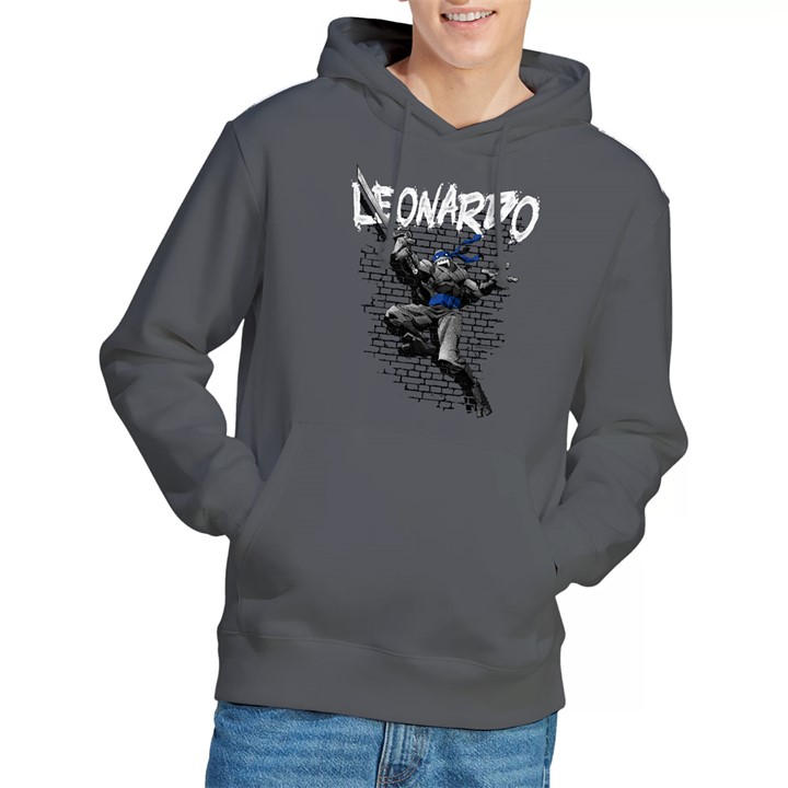 Teenage Mutant Ninja Turtles Men's Grey Tmnt Tmnt Leonardo Hoodie Charcoal in Size L, Sports Direct