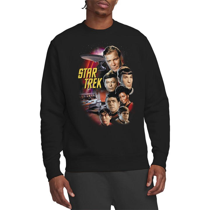 Star Trek Men's Black St Original The Classic Crew Crew Sweatshirt Blac in Size L, Sports Direct
