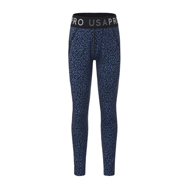 Navy Leopard - USA Pro - Training Tight Legging Junior Girls