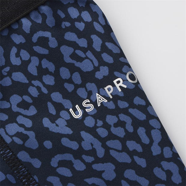 Navy Leopard - USA Pro - Training Tight Legging Junior Girls