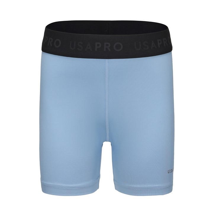 Usa Pro Girls Blue 3 Inch Training Shorts  in Size 13 Years, Sports Direct