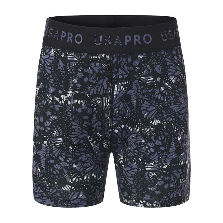 Usa Pro Girls Black 3 Inch Training Shorts  in Size 13 Years, Sports Direct