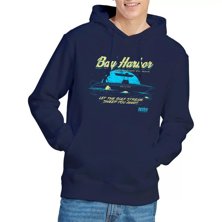 Men's Blue Other Dexter Moonlight Fishing Hoodie Navy in Size XL, Sports Direct