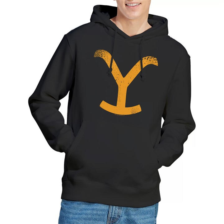 Men's Black Other Yellowstone Large Brand Hoodie in Size XL, Sports Direct
