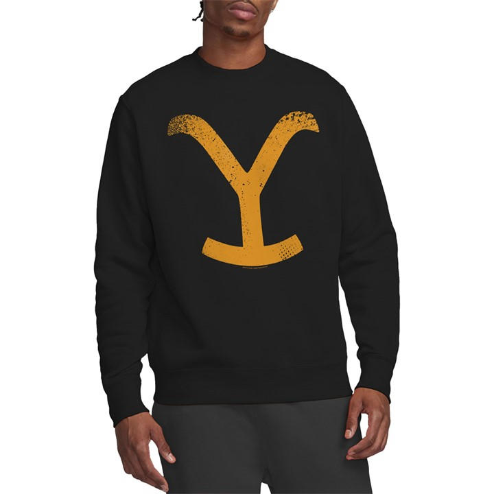 Men's Black Other Yellowstone Large Brand Crew Sweatshirt in Size M, Sports Direct