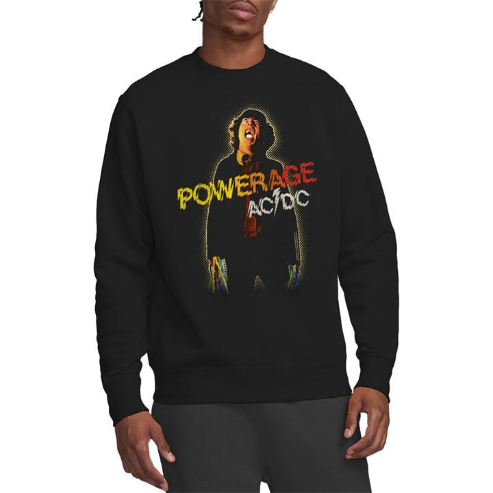 Acdc Men's Black Ac Dc Powerage Crew Sweatshirt in Size 2XL, Sports Direct