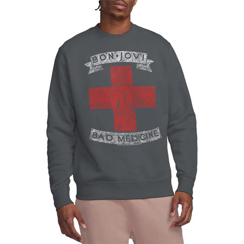 Bon Jovi - Bon Jovi Bad Medicine Sweatshirt Charcoal