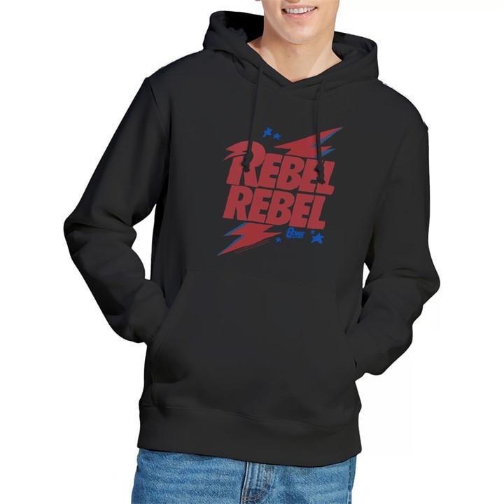 David Bowie Men's Black The How Could They Know Hoodie in Size 2XL, Sports Direct