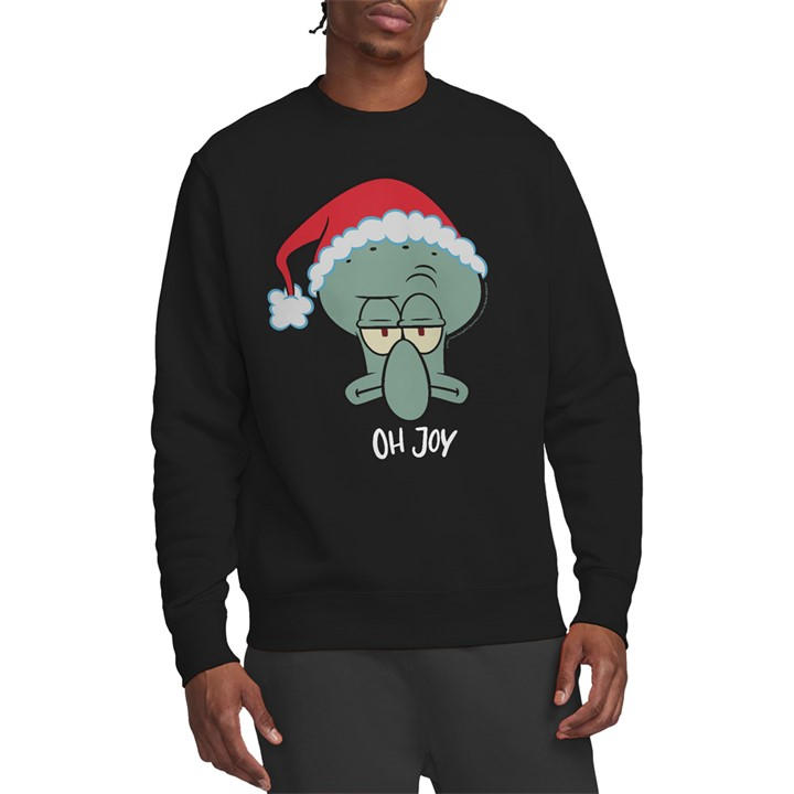Spongebob Men's Black Squarepants Squidward Christmas Joy Crew in Size XL, Sports Direct