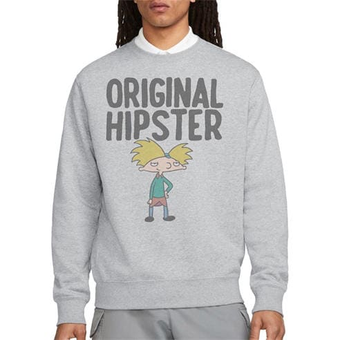 Nickelodeon - Hey Arnold Original Hipster Unisex Crew Sweatshirt