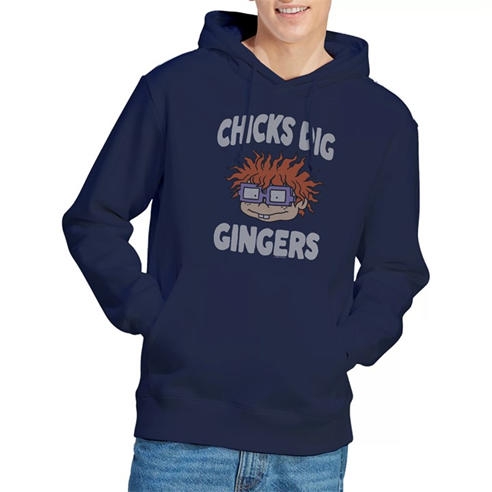 Nickelodeon - Rugrats Chicks Dig Gingers Unisex Hoodie Navy