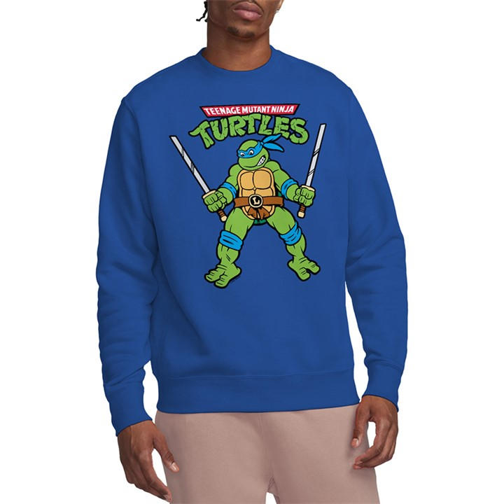 Teenage Mutant Ninja Turtles Men's Blue Tmnt Retro Leo Sweatshirt Royal in Size L, Sports Direct