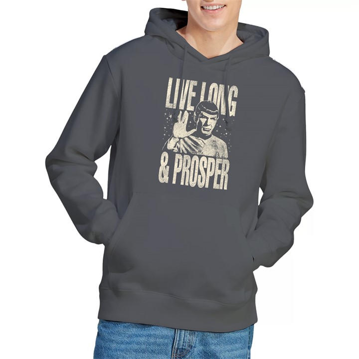 Star Trek Men's Grey Prosper Hoodie Charcoal in Size L, Sports Direct
