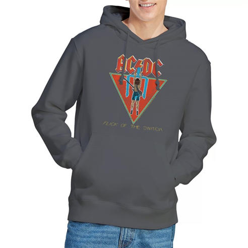 ACDC - AC DC Flick Of The Switch Hoddie Charcoal