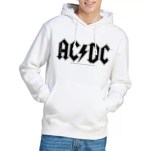 ACDC - AC DC Logo Raglan Hoddie White