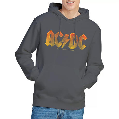 ACDC - AC DC Gradient Logo Hoddie Charcoal