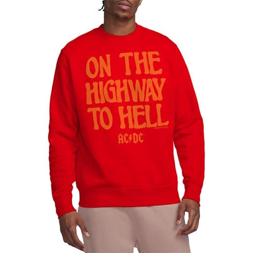 ACDC - AC DC The We Salute You Crew Sweatshirt Red