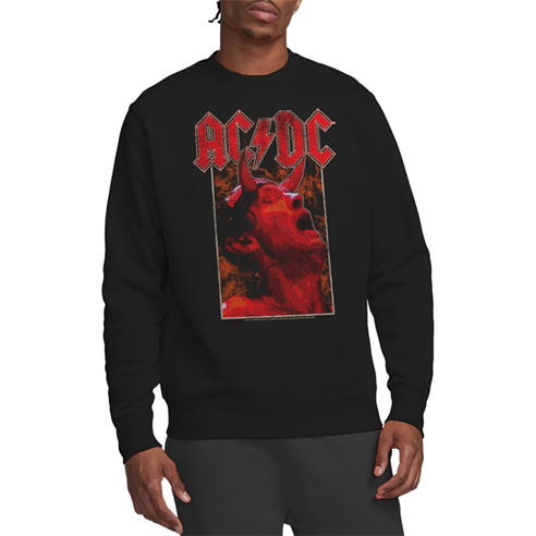 ACDC - AC DC Horns Crew Sweatshirt Black