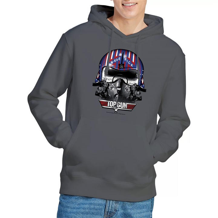 Top Gun Men's Grey Maverick Helmet Hoodie Charcoal in Size XL, Sports Direct