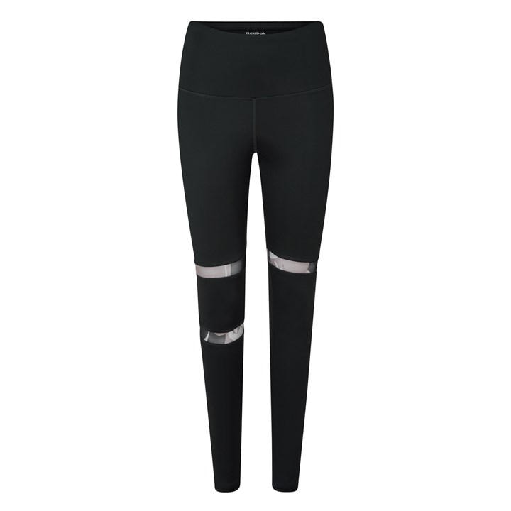 Reebok Women's Black Detail Gym Leggings in Size 4, Sports Direct