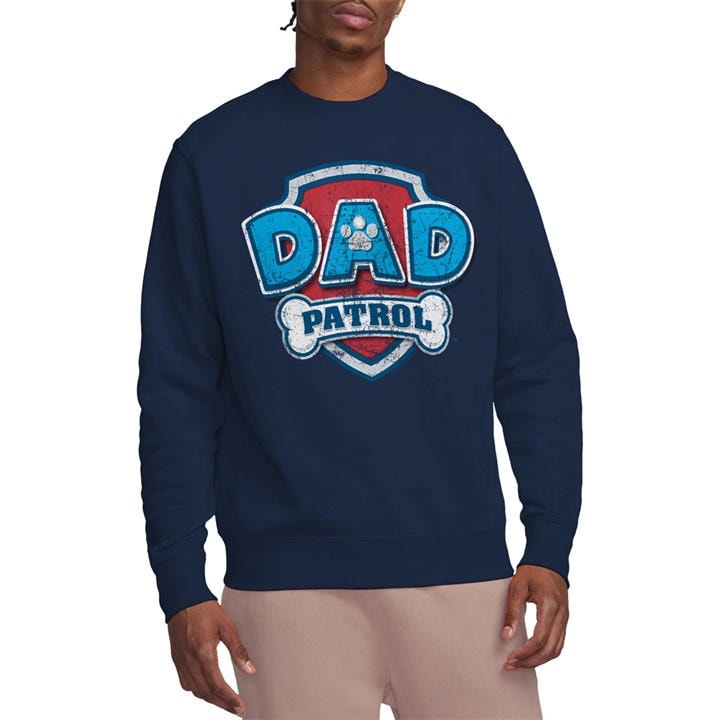 Paw Patrol Men's Blue Fathers Day Dad Patrol  Crew Swe in Size 2XL, Sports Direct