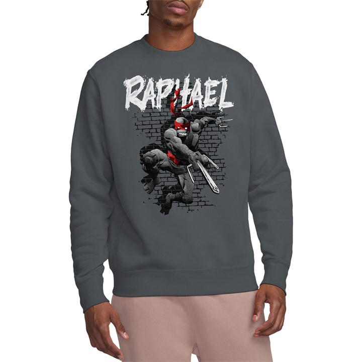 Teenage Mutant Ninja Turtles Men's Grey Tmnt Tmnt Raphael Crew Sweatshirt Charcoal in Size XL, Sports Direct