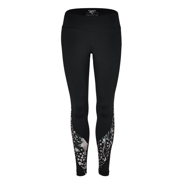 Reebok Women's Black Modern Safari Performance Gym Leggings in Size 4, Sports Direct