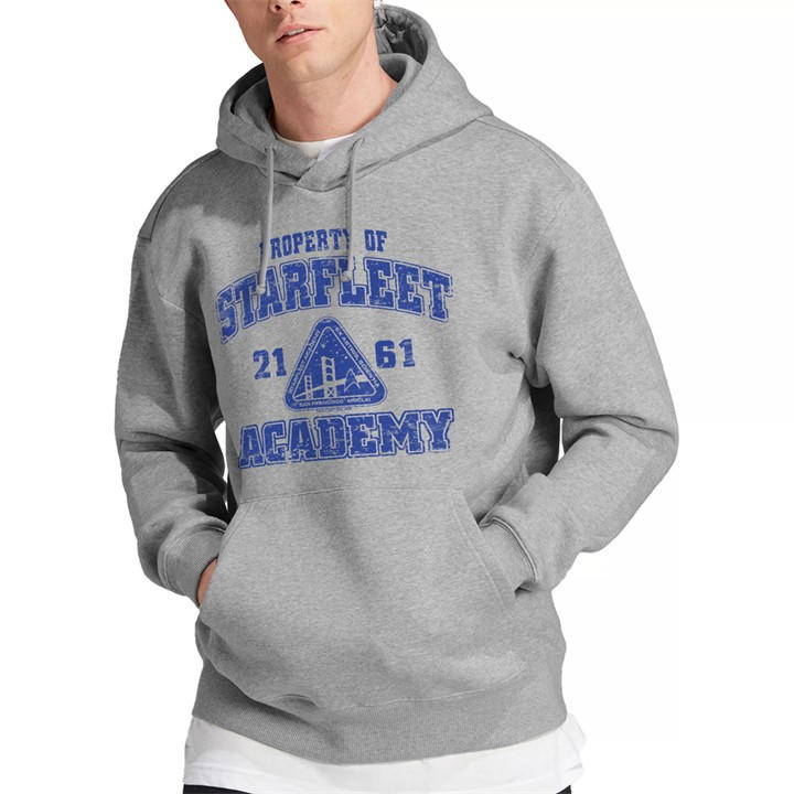 Star Trek Men's Grey Old School Hoodie Athletic Heather in Size XL, Sports Direct