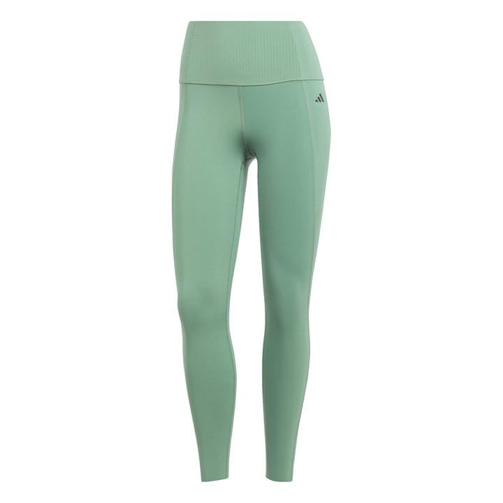 Adidas Women's Green Optime Power 7/8 Leggings in Size 2XS, Sports Direct
