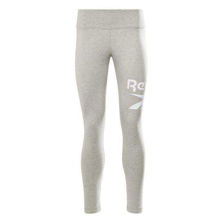 Reebok Women's Grey Identity Logo Performance Gym Leggings in Size 4, Sports Direct