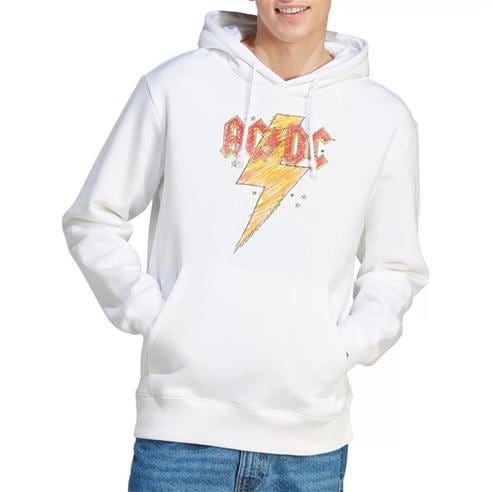 ACDC - AC DC Sketch Bolt Hoodie White