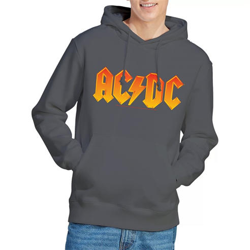 ACDC - AC DC Logo Hoodie Charcoal