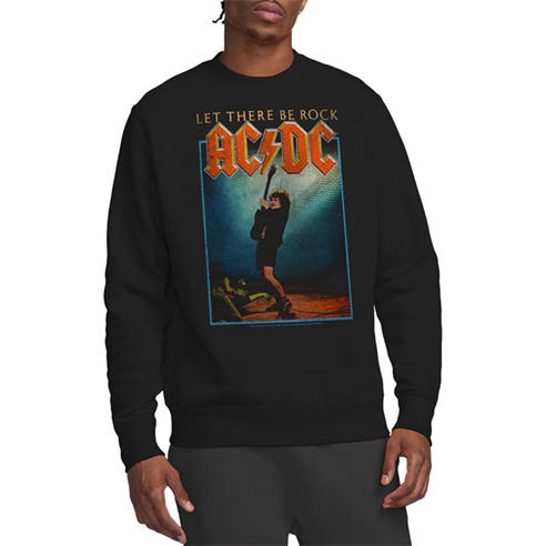 ACDC - AC DC Let There Be Rock Crew Sweatshirt Black